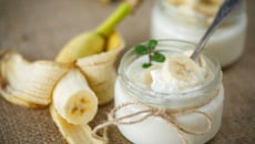 Verrine de mousse de banane