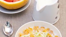 Céréales et lait de pomme