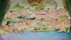 Terrine saumon courgette à la crème de boursin