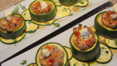 Courgettes farcies rapides
