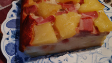 Cake sucrée salée ananas et lardons