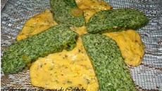 Cake tout vert au queso de Cabrales
