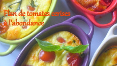 Flan de tomates cerise à l'abondance