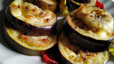 Aubergine à la perche