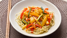 Wok de légumes sauce aigre-douce