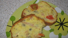 Cake roquefort - tomates - jambon