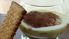 Tiramisu ricotta-petit brun