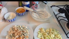 Cake aux pommes et roquefort