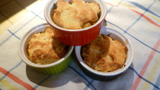 Légumes crumblés au roquefort