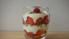 Tiramisu léger fraises spéculos