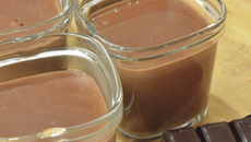 Petites crèmes au chocolat sans beurre
