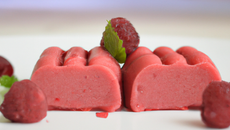 Pâte de fruits aromatisée aux framboises