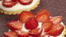 Tarte aux fraises et à la crème diplomate