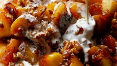 Tarte aux pommes croquantes au caramel de cidre