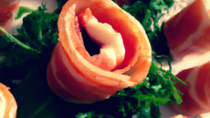 Rouleaux de jambon aux crevettes