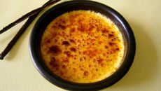 Crème brûlée crème liquide et vanille