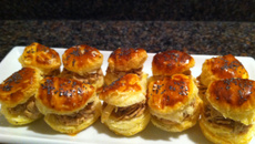 Petits feuilletés au beurre de sardine