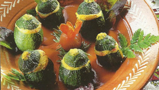 Courgettes rondes farcies au parmesan