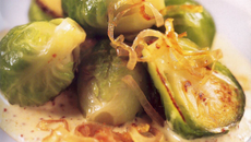 Choux de Bruxelles aux deux moutardes