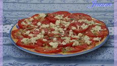 Salade de tomates et mozzarella