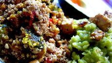 Crumble de courgettes sans blé et sans produits laitiers