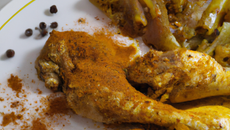 Poulet aux différentes épices