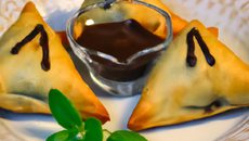 Samoussa exotique chocolaté