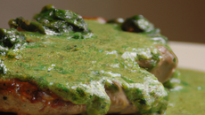 Escalope de veau verde