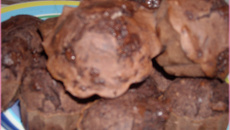 Muffin extra tout chocolat aux pépites de chocolat