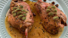 Tournedos de râble de lapin au beurre d'épices