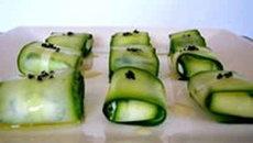 Sushis verts au chèvre frais