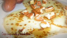 Crêpes sirop d'érable et noix de pécan