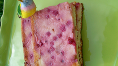Gâteau au fromage blanc 0% et au groseilles!