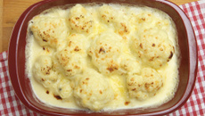 Gratin de chou-fleur au Brie Cœur de Lion