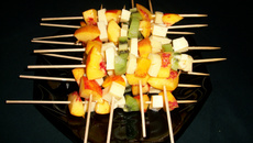 Brochettes sucrés salés