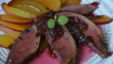 Magret de canard aux poires