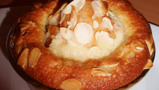 Poire et crème d'amande aux pépites de chocolat