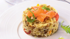 Salade fraîcheur de Céréales de Campagne Tipiak au saumon