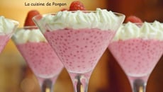 Perles du Japon au lait de coco et framboises