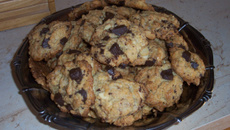 Cookies chocolat pâtissier et amandes