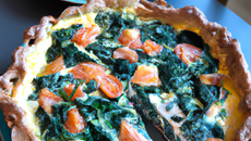 Quiche aux épinards et saumon