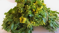 Spaghettis aux fleurs de choux sauvages