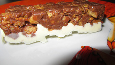 Barre de céréales aux deux choco