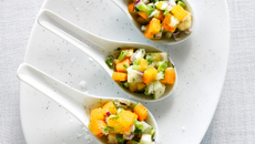 Tartare de kaki persimon