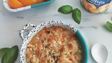 Crumble aux pêches St MAMET