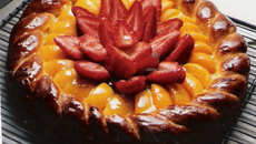 Tarte aux fruits briochée