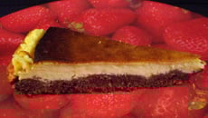 Cheesecake Citron Chocolat aux éclats de fèves de cacao