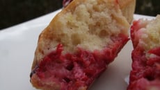 Muffins citron framboises