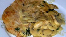 Escalope à la crème et au vinaigre balsamique