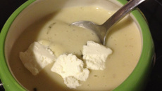 Soupe de topinambour et pomme